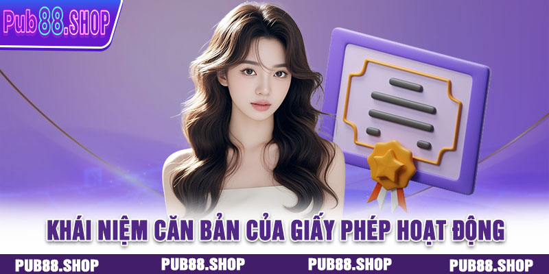 Khái niệm căn bản của giấy phép hoạt động